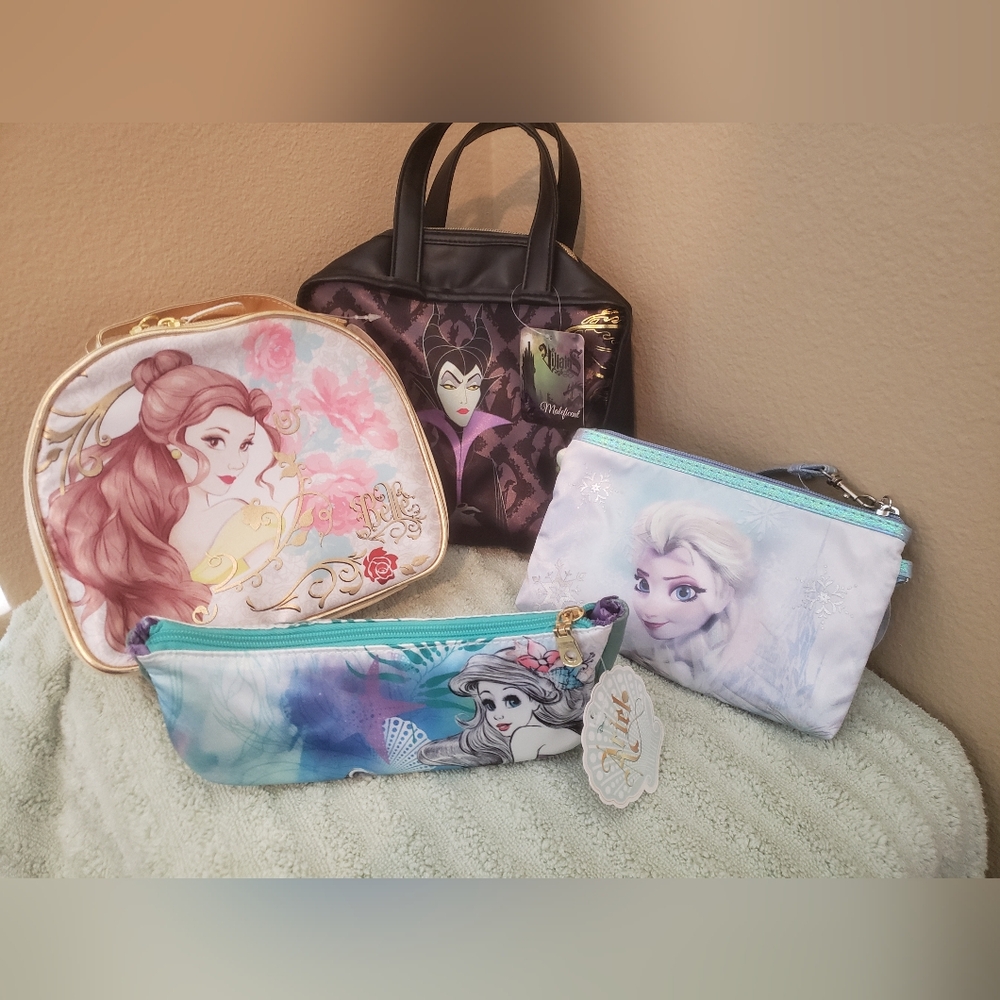 Disney Princess and Villains Cosmetic Bag Set